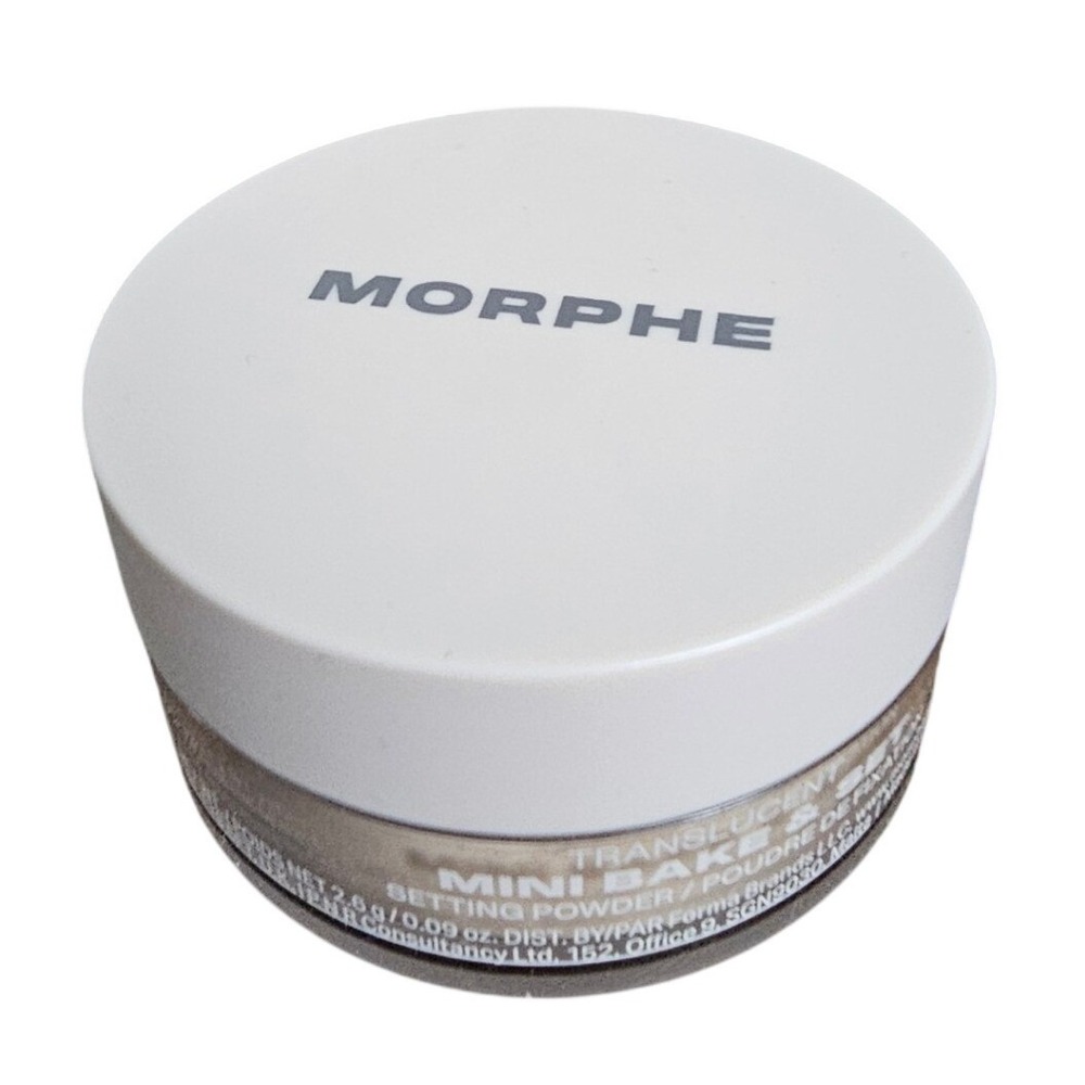 Morphe Mini Bake & Set Setting Powder Translucent 2.6g 0.09oz Travel Size Makeup